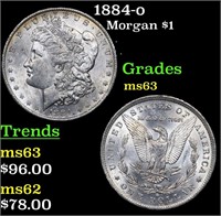 1884-o Morgan Dollar $1 Grades Select Unc
