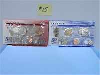 2001 P/D UNC Coins Sets