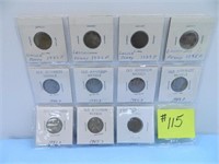 (5) 1923, 26, 29, 38, 57D Lincoln Cents,
