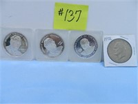 1972 Ike $1, 1969 Ike & Dirksen Souvenir Coins