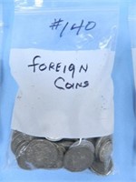 Misc. Foreign Silver Style Coins, Small Bag