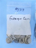 Misc. Foreign Silver Style Coins, Small Bag