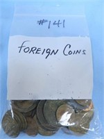 Misc. Foreign Copper Style Coins, Small Bag