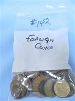 Misc. Foreign Copper Style Coins, Small Bag