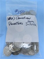 (160) Canadian Quarters, Early Dates to Date,