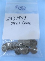 (23) 1943 Steel Cents