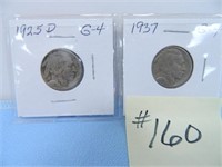 1925D-1937 Buffalo Nickels, G-4