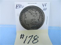 1890o Morgan Silver Dollar, Vf-20