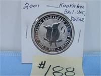 2001 Kookaburra Bril. UNC Dollar
