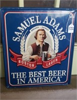 Sam Adams Beer Metal Sign