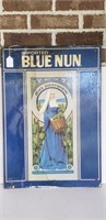 Blue Nun Sign on Masonite