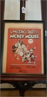 Framed Wedding Party of Mickey Mouse