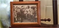 Framed Photo WW2 Eisenhower w/ Troops
