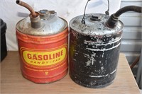 2- VINTAGE GAS CANS ! -BK