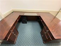 Very Nice Large U Shaped Desk Set
