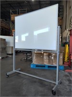 Double Sided 48in Mobile Dry Erase Whiteboard