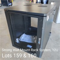 Strong Wall Mount Rack System, 12U