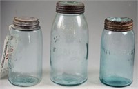 Lot #4322 - (2) Masons Improved 1858 fruit jars