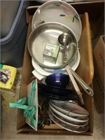 Big box of miscellaneous household including