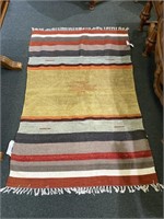 Genuine hand woven rug American Indian style 4x6