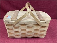Oak picnic basket