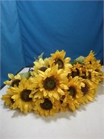 Group of five new silk sunflower bunches