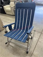 New Blue outdoor folding rocking chair
