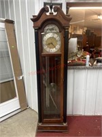 Colonial grandfather clock.  Missing the weights