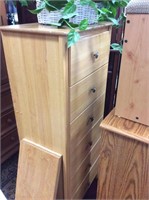 Tall chest of six drawers