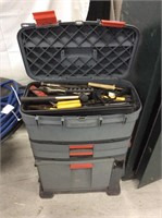 Craftsman rolling tool cart with tools
