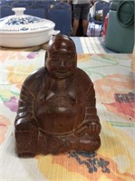 Small wooden carved Buddha