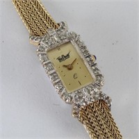 Paul Monet 5-Jewel Ladies Wristwatch w/Diamonds