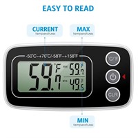 Fridge Thermometer, Digital Freezer Thermometer