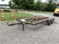 16FT TANDEM AXLE TRAILER W/ ELECTRIC WINCH