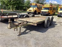 16FT TANDEM AXLE TILT TOP TRAILER W/ ELECTRIC BRAK