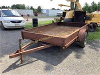 10'5" x77" single axle tilt top trailer