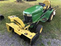 John Deere GT235 54" deck & snow blower 18hp v-twi