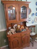 Maple china cabinet, no contents