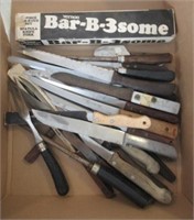 Large Variety of Vintage Cooking Knives.