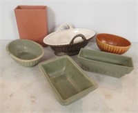 (6) Vintage Haeger and Royal Haeger Pottery.