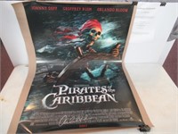 Pirates of the Caribbean Movie Poster Signed by