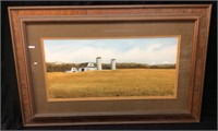 NC ARTIST STEPHEN SEBASTIAN PRINT ‘’TWIN SILOS’’