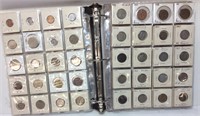 ASSORTED WORLD COINS & PAPER CURRENCY ALBUM