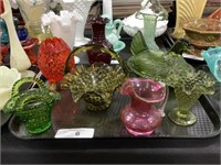 Colored Glass, Fenton, Imperial, Milk Glass,