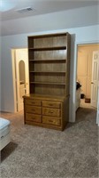 Wooden Display Unit with Drawers