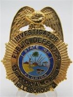 FLORIDA PUBLIC DEFENDER INVESTIGATOR BADGE