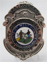HURRICANE, WEST VIRGINIA PATROLMAN POLICE BADGE