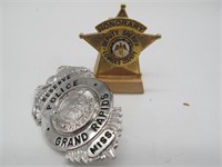 GRAND RAPIDS POLICE & LOWNDES COUNTY SHERIFF BADGE