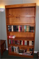 Wooden Book Shelf with Books 40x11.5x76H