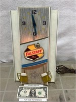 Vintage Falstaff beer lighted advertising motion